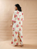 Peach Block print shirt - Cyan India