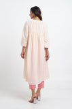 Peach Dobby Kurta - Cyan India