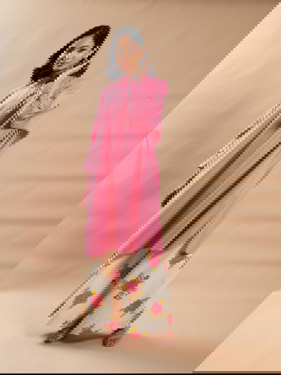 Peach kurta - Cyan India