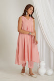 Pink Checkered Cord-Set - Cyan India