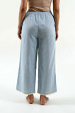 Powder Blue Soft Cotton Pants - Cyan India