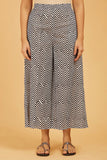 Premium Cotton Rose Print Kurta with Chevron Pants - Cyan India