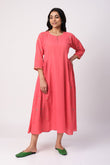 Rani Embroidered Dress/Kurta - Cyan India