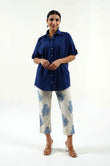 Rich Blue Cotton Shirt - Cyan India