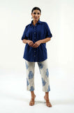 Rich Blue Cotton Shirt - Cyan India