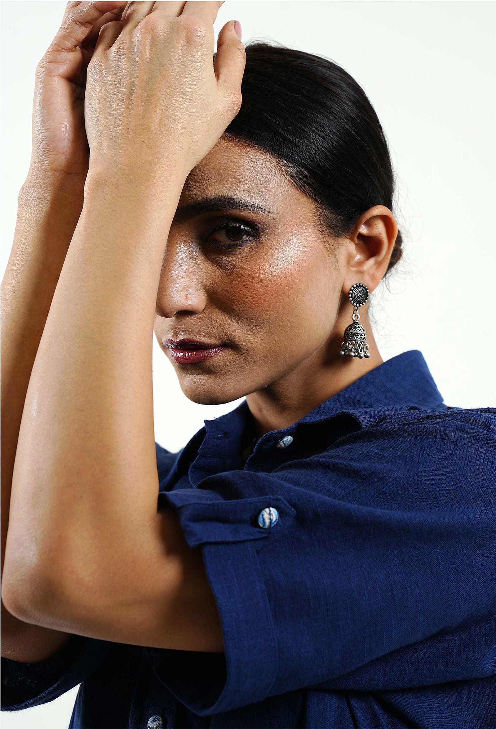 Rich Blue Cotton Shirt - Cyan India
