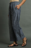 Slub Chambray Pants - Cyan India