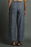 Slub Chambray Pants - Cyan India