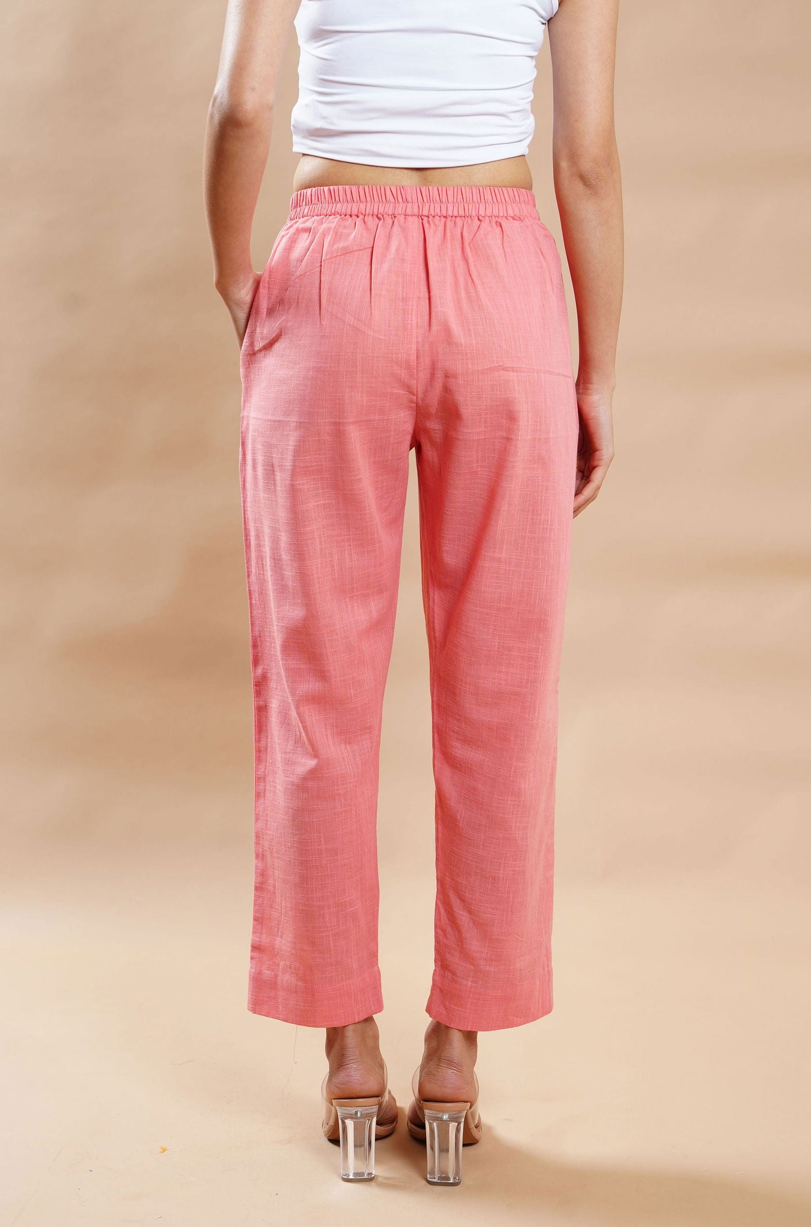 Summer Bloom Cotton Pants - Cyan India