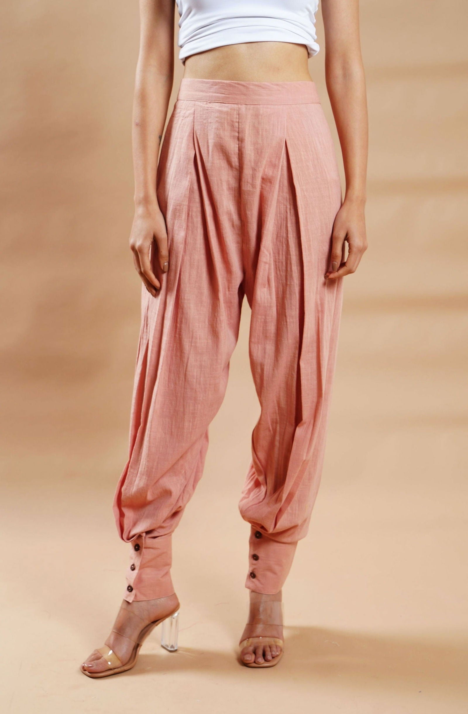 Summer Bloom Dhoti Pants - Cyan India