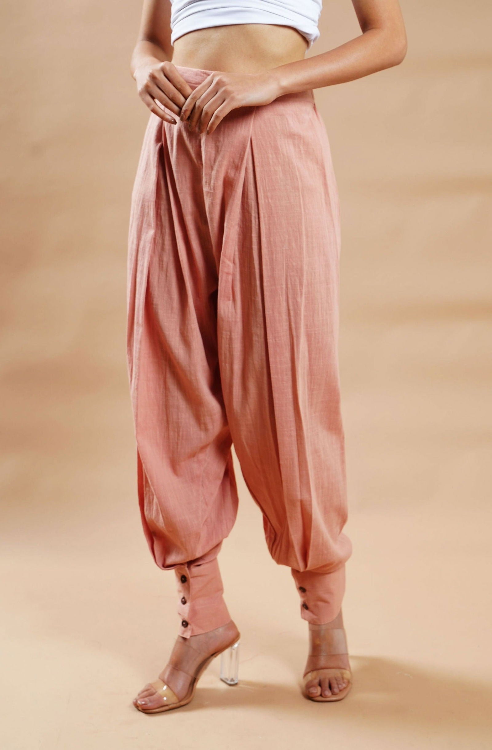 Summer Bloom Dhoti Pants - Cyan India