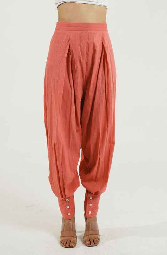 Summer Bloom Pink Dhoti Pants - Cyan India
