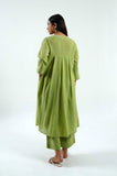 Vibrant Green Chambray Kurta - Cyan India