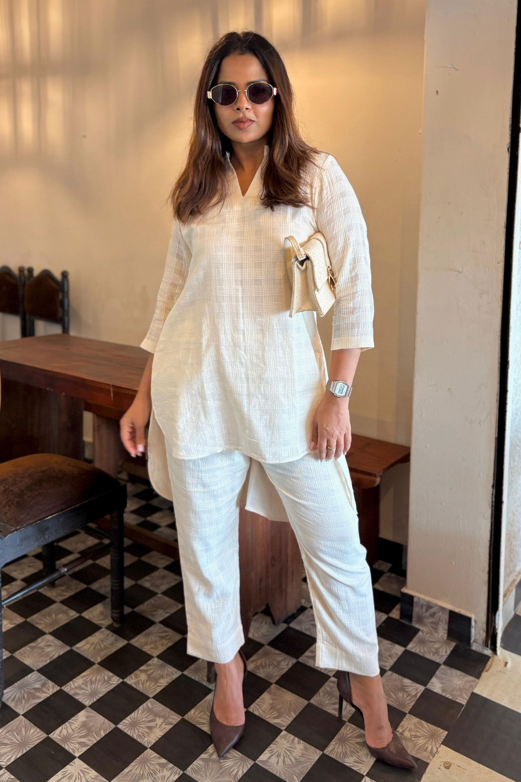 Kora Checkered Co-Ord Set