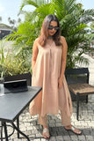 Beige Chevrons Cord-Set