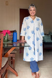 Hand Block Print Cotton Linen Midi