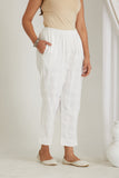 White Checkered Cord-Set with Slip - Cyan India