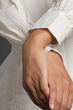 White Cotton Comfort Shirt - Cyan India