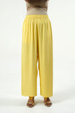 Yellow Modal Satin Collar Kurta Set - Cyan India